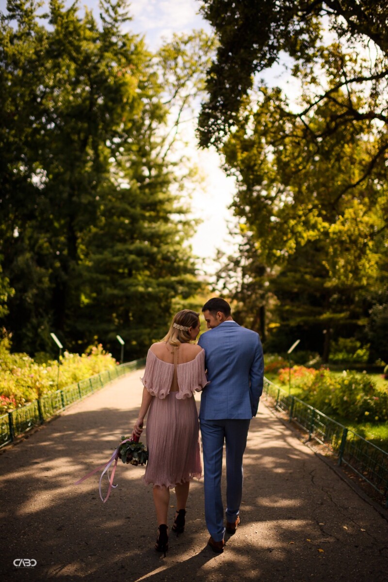 Sedinta foto gradina botanica cununie Elvira si George
