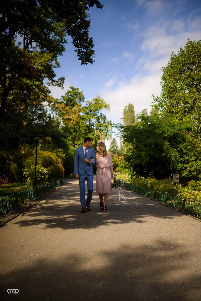 Sedinta foto gradina botanica cununie Elvira si George